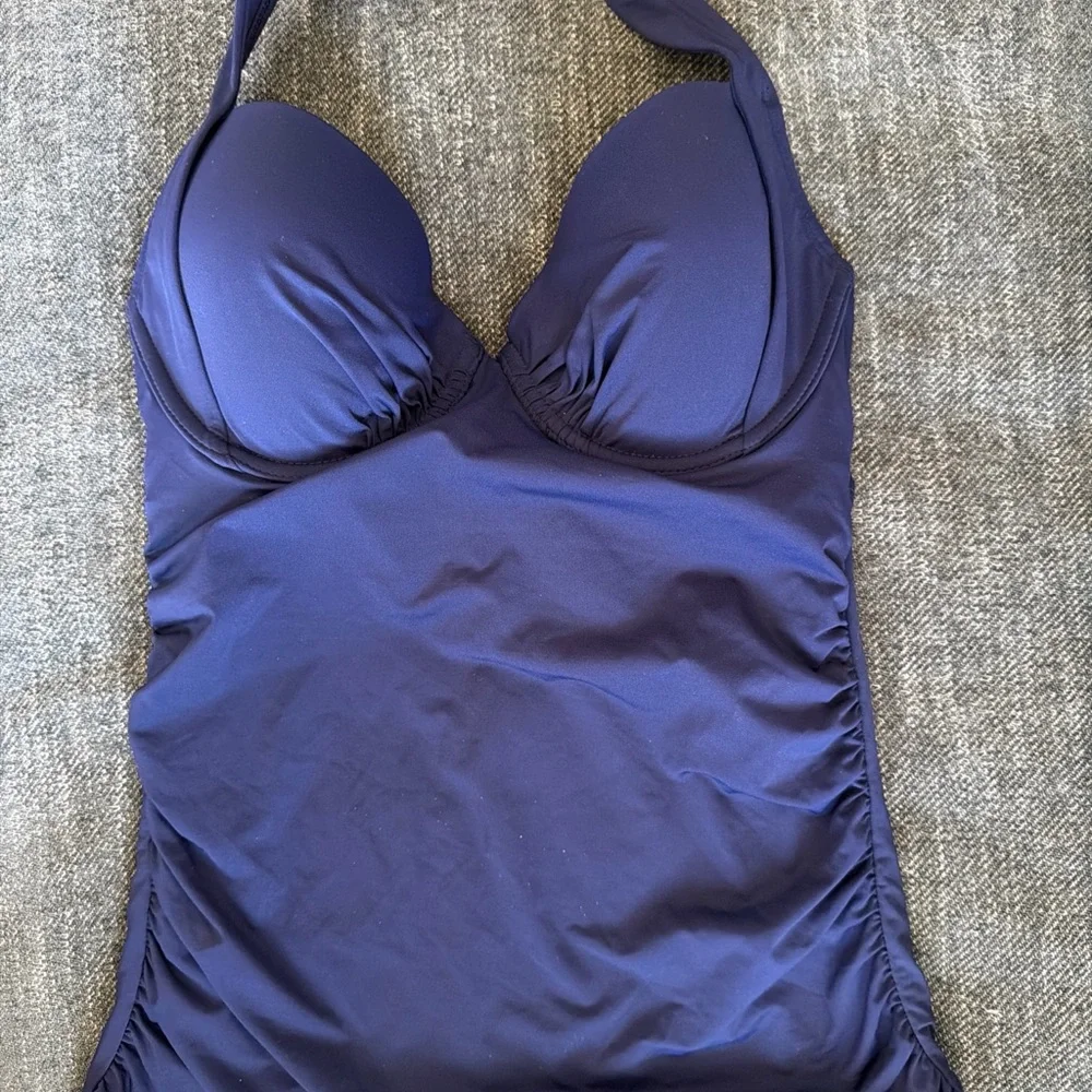 Tommy Bahama Navy Swimsuit - Picture 1 of 11